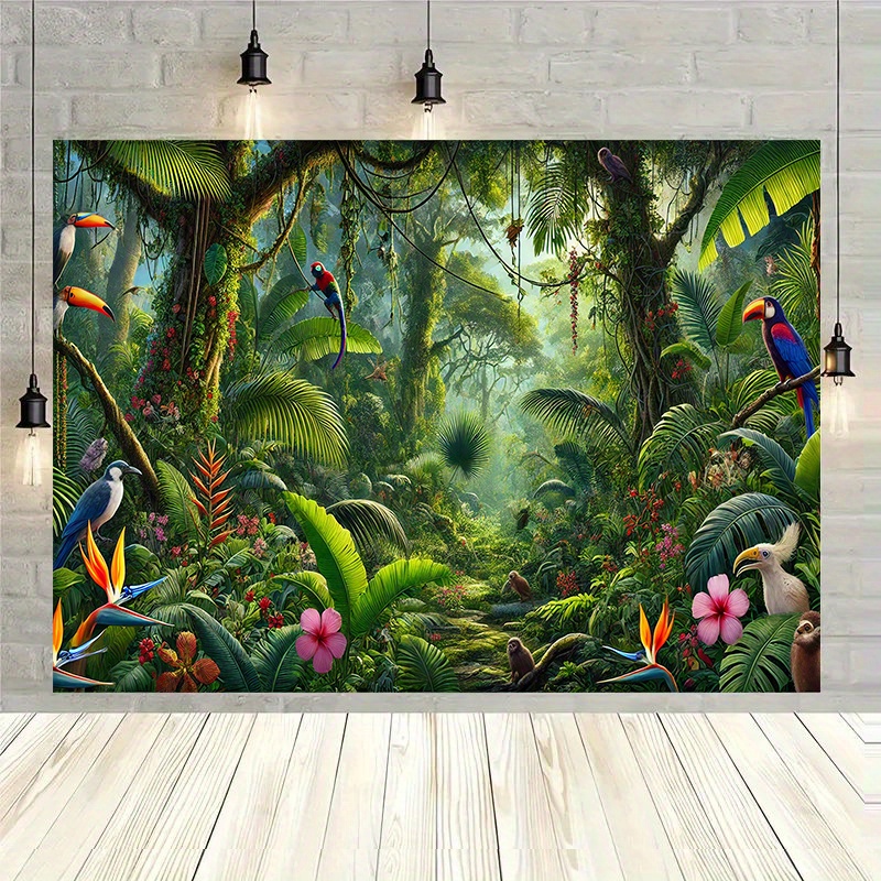 Outdoor Adventure Birthday Party - 1 szt. Baner tło z motywem