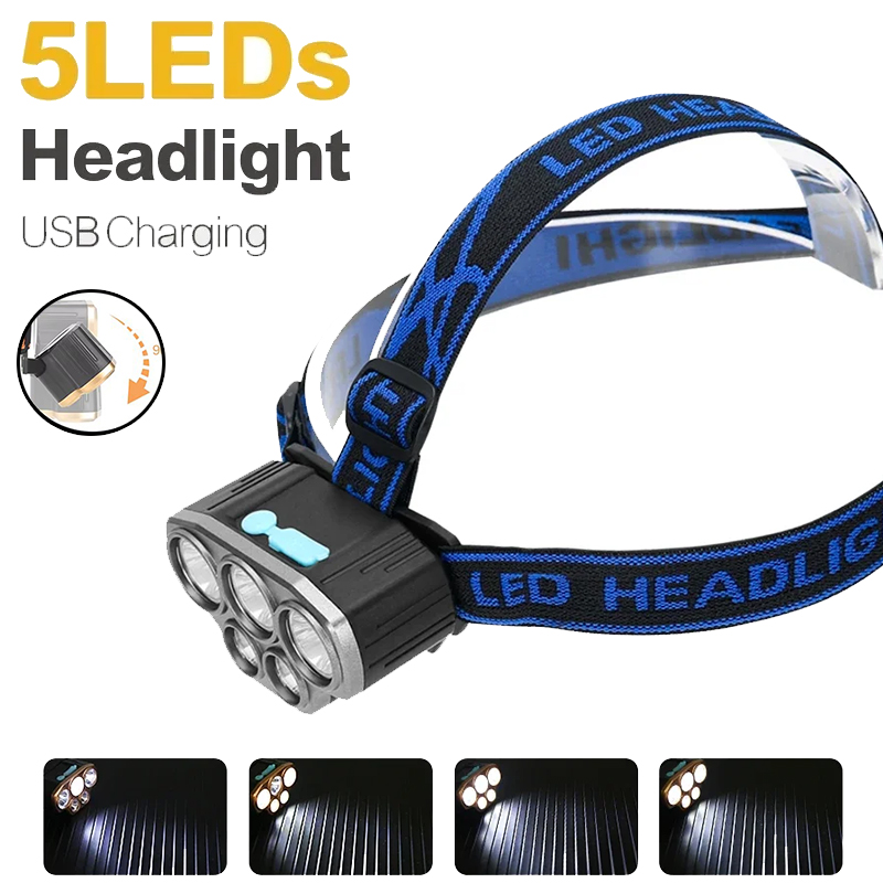 Akumulatorowa latarka czołowa  – Headlamp Waterproof Rechargeable recenzja i cena