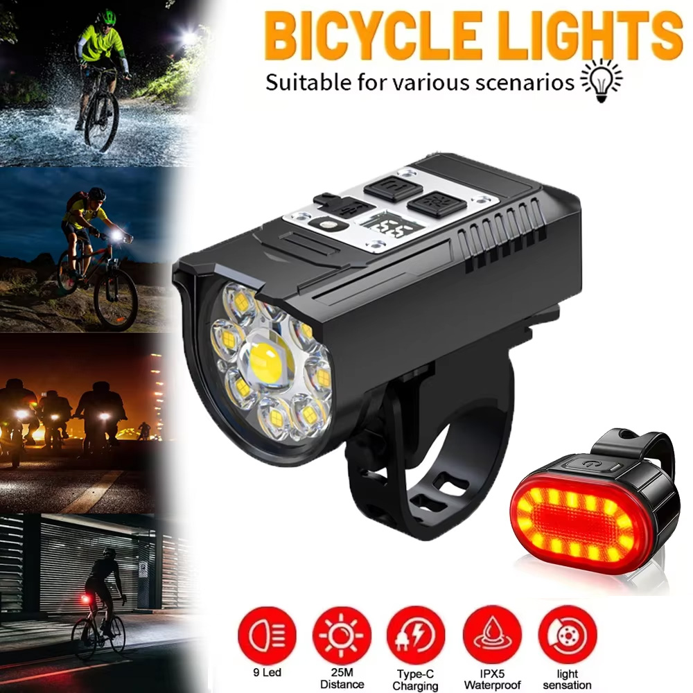 9 LED Lampka Rowerowa USB Akum – Headlamp Waterproof Rechargeable recenzja i cena