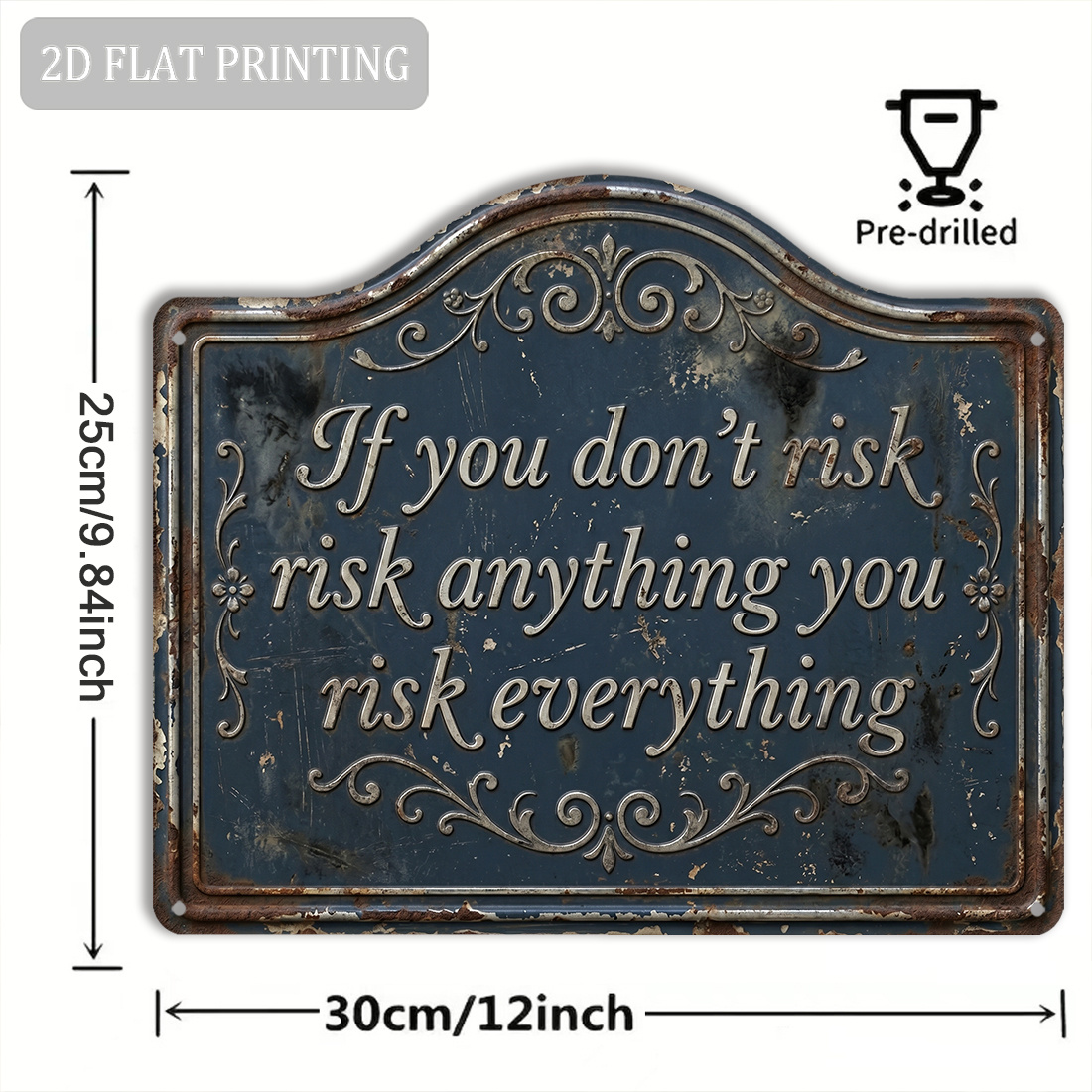 Płaski znak 2D, 1 szt., Inspir – Outdoor Adventure Quotes recenzja i cena
