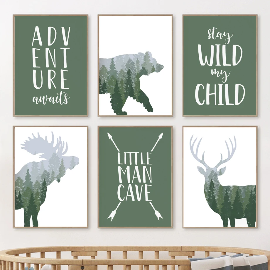 Zielony Leśny Jeleń Niedźwiedź – Outdoor Adventure Quotes recenzja i cena