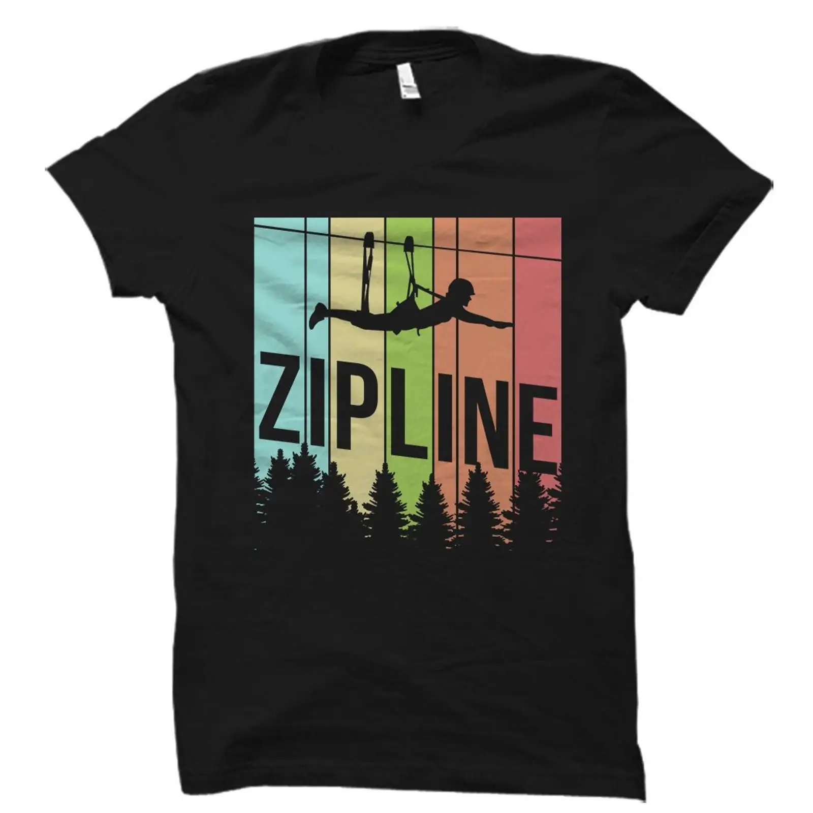 Koszulka Vintage Retro Zipline – Outdoor Adventure Ziplines & Waterfall recenzja i cena